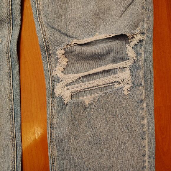 American Eagle Curvy Jeans – Size 14 xLong,NWT Distressed Knees & Back Pockets - Picture 3 of 13